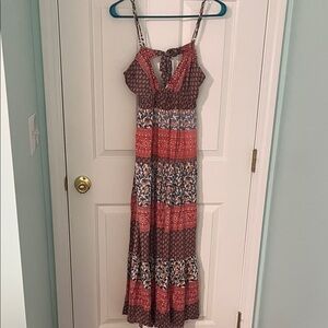 Floral Multicolor Maxi Dress Brand New